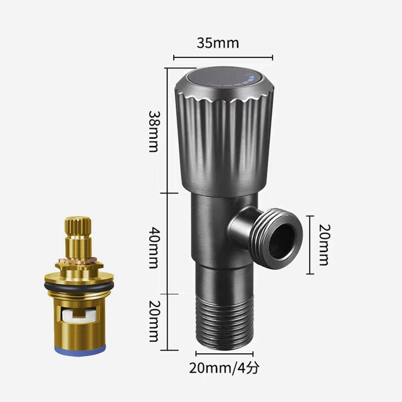 クロスボーダー赤銅直角バルブ 1 入力 1 出力給湯器止水バルブ洗面台トイレスイッチ直角バルブ|undefined