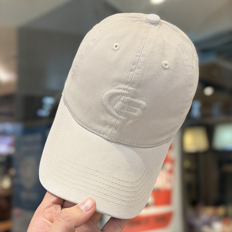 Sombrero de cabeza grande, gorra de lengua de goma, gorra de primavera y otoño para mujeres, sombrero de sombrero de béisbol en línea coreano