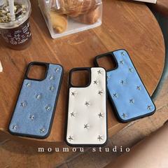 ins高级感皮质立体星星适用iPhone16promax苹果15手机壳17新款14