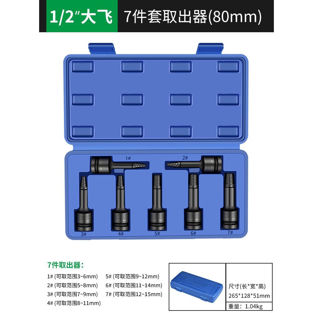 Juego de Extractores de Tornillos Rotos 1/2 para Reparación Automotriz