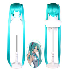 カルダックスコスプレかつら水色初音ミク初音ミクアニメcosかつらスポット卸売り