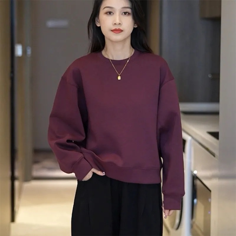 春秋季新款洋气休闲运动小个子穿搭一整套时尚宽松胖mm卫衣两件套|undefined
