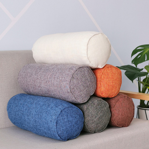 Cross-border rectangular cushion, colorful and creative cylindrical spliced sofa waist support pillow, long-shaped—factory wholesale