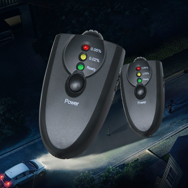 便携酒精测试仪 吹气式车用数显led 测试仪