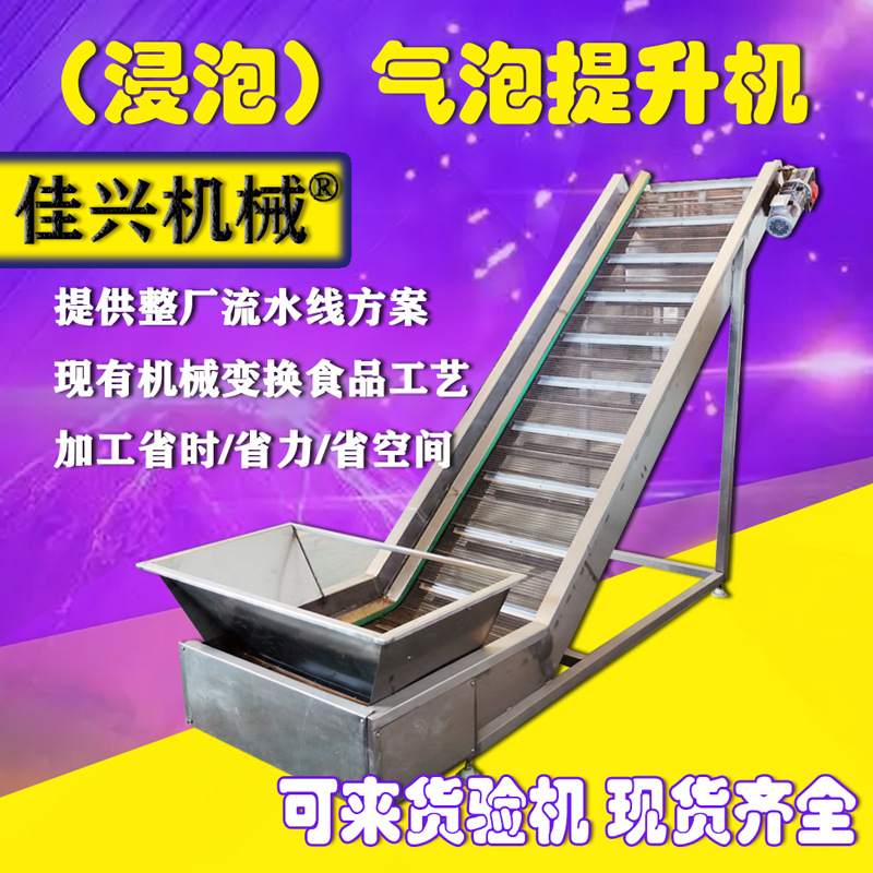 提升输送机网带 干货浸泡清洗机 水果蔬菜去杂物清洗设备