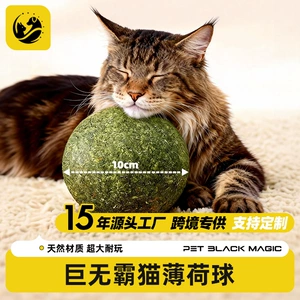 Шарик из кошачьей мяты, негабаритная игрушка для кошек, самовосстанавливающийся, анти-сверлящий артефакт, коренной зуб, кошачий травяной шарик, дразнящий кошачья палка, принадлежности для кошек, дерево Tian Polygonum