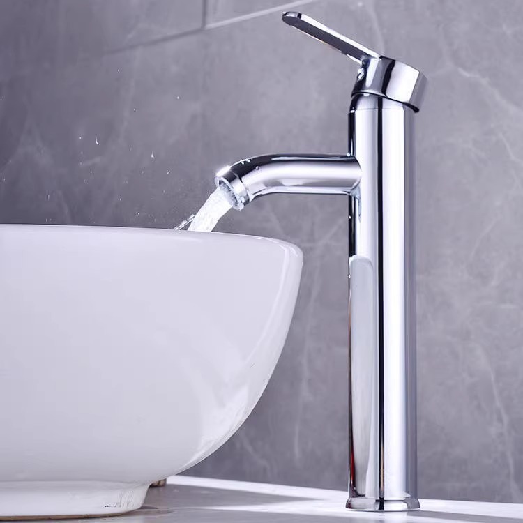 304 acero inoxidable lavabo grifo de agua caliente y fría lavabo grifo de un solo orificio lavabo lavabo grifo de lavabo