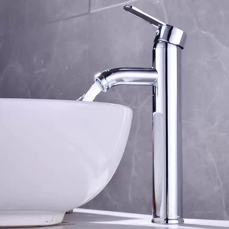 304不锈钢面盆水龙头 冷热水台盆龙头单孔台下盆洗手洗脸盆水龙头