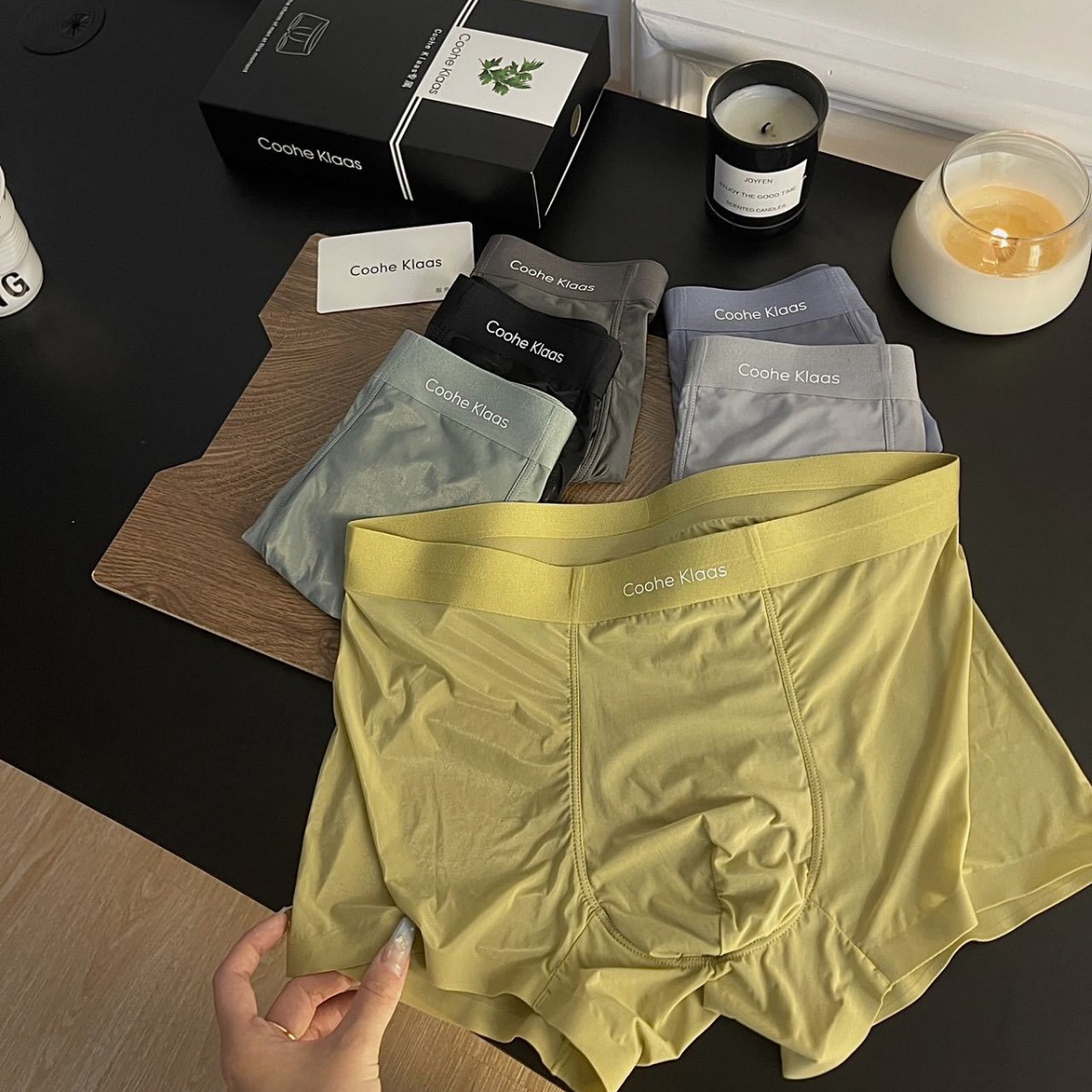 Pantalones de hombre de Islandia para caminar aire acondicionado ropa interior de seda de hielo delgada alta elástica Cintura alta Ropa interior de hombre sin costuras transpirable que absorbe el sudor