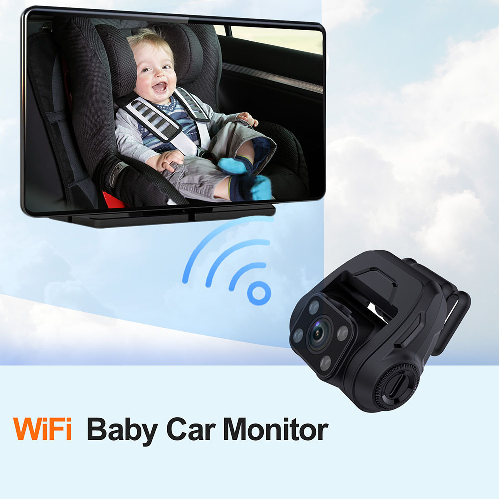 Cross-border 7-inch car HD in-car baby monitoring display baby treasure night vision monitoring 1080P camera