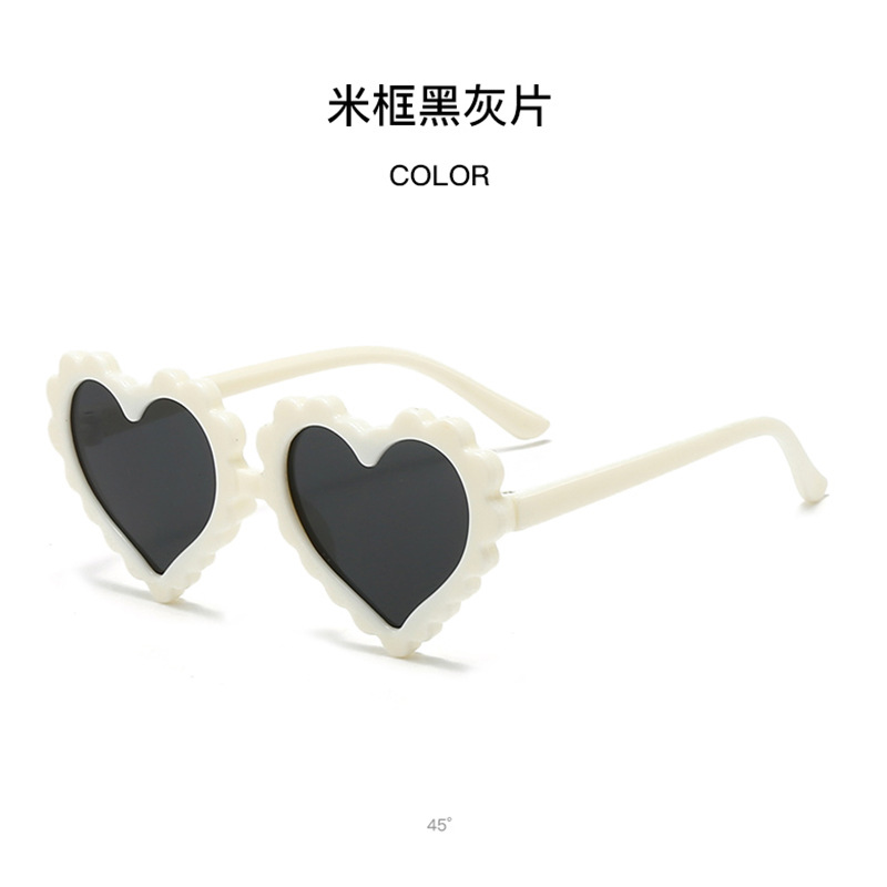Gafas de Sol Infantiles en Forma de Corazón con Protección UV400 para Protección Solar y Viajes