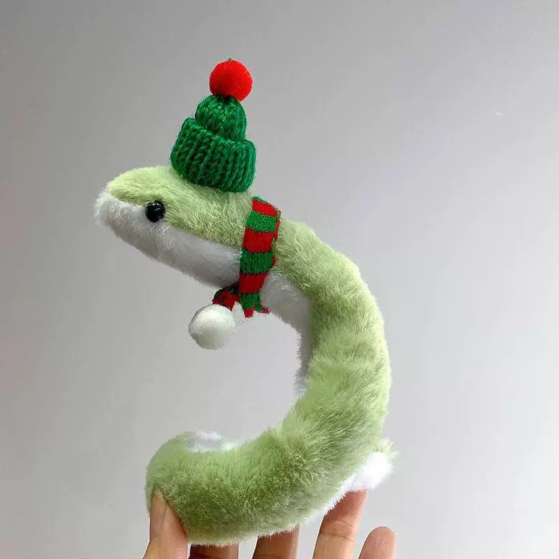 빨간색과 녹색 모자 + 스카프(액세서리에는 뱀이 포함되지 않음)