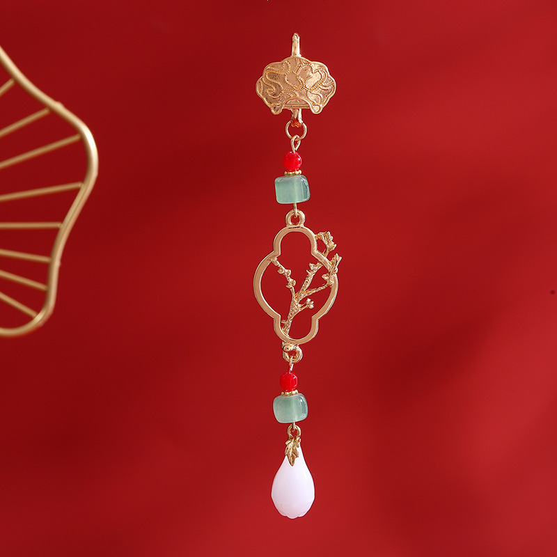 Antigüedades Cheongsam, tendencia nacional, temperamento, temperamento, colgante, broche, ropa de té Hanfu, borlas, retro, maquillaje chino, accesorios para mujeres