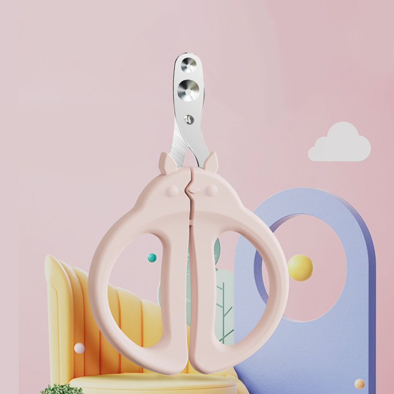 Macaron color para mascotas cortaúñas posicionamiento agujero redondo precisión gato cortaúñas perro doble agujero herramientas de belleza