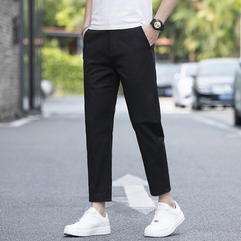 988 black nine-point pants