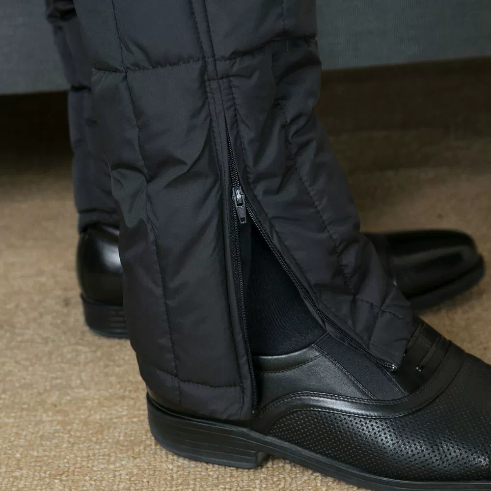 Мужчины среднего и пожилого возраста пуховые хлопчатобумажные брюки мужские папы плюс толстый размер с высокой талией и глубокой промежностью.