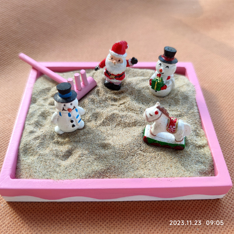 국경 간 뜨거운 판매 새로운 도착 새해 인기 일본 동남아시아 감압 유물 미니 모래 트레이 모래 도구 게임 플래터