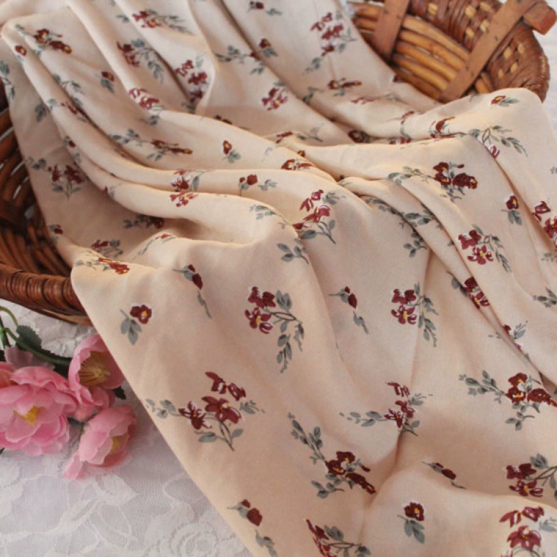Шифон шелковая ткань, летний пижама, домашняя одежда, floral print