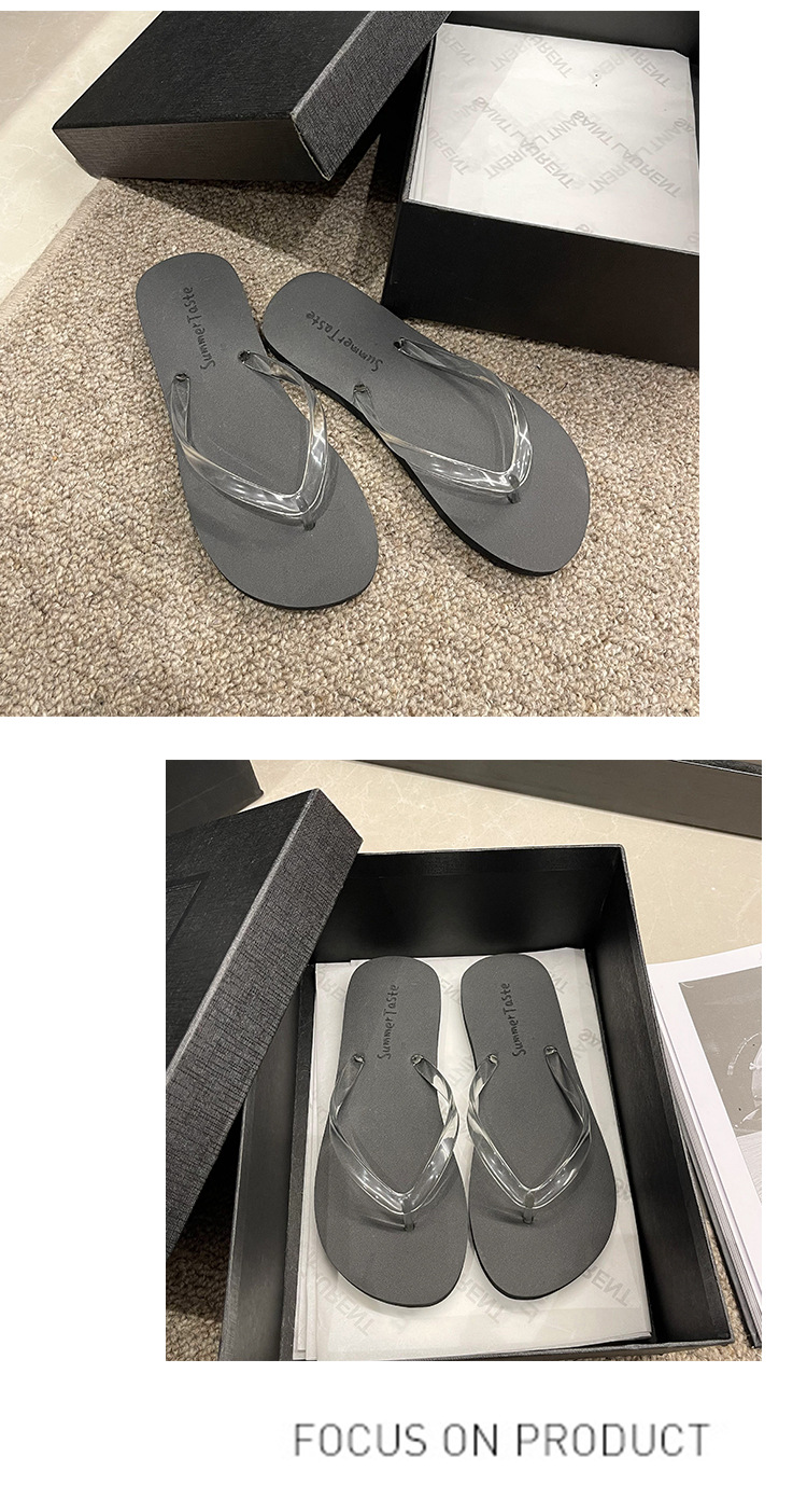 High-end Women's Flip-flops Trendy Anti-slip Toe-post Sandals_voghion.com