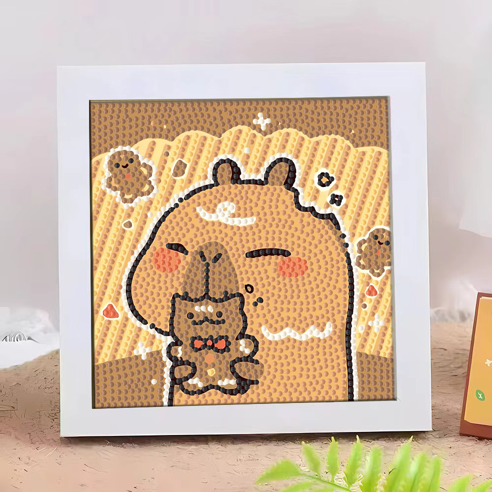 Diamante infantil DIY hecha a mano con material de marco paquete de dibujos animados Sanliou pegatinas de diamante regalo al por mayor pinturas de mampostería