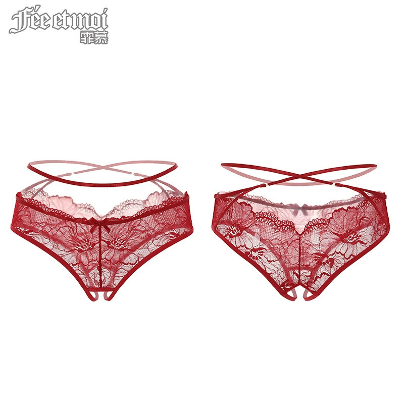 霏慕 Sexy lace open crotch female underwear Sex panties 7105 box rules: 300/box of beautiful legs all lace