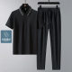 Woodpecker Business Leisure Men's Sports suit 2025 Summer Advanced Sense Middle-aged and Elderly Dad Non-ironing Ice Silk suit