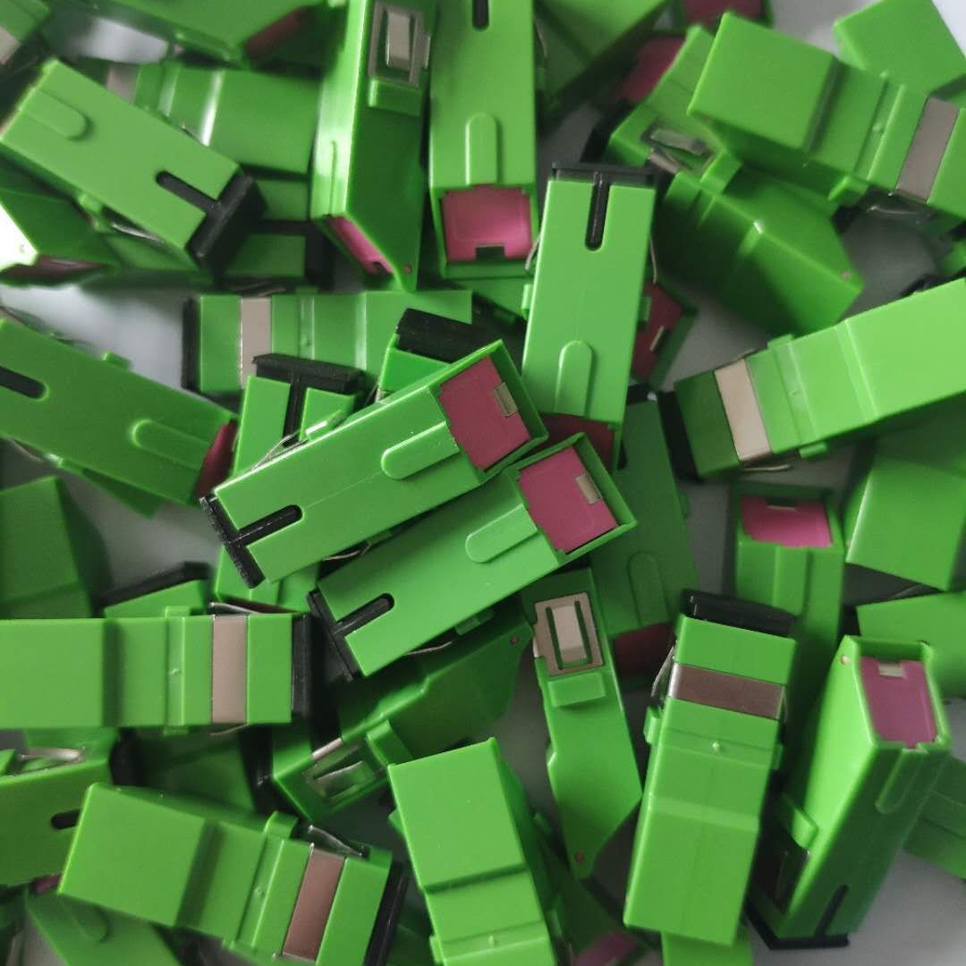 【新款】内翻盖光纤耦合器快门光纤适配器（SC/APC单工单模）