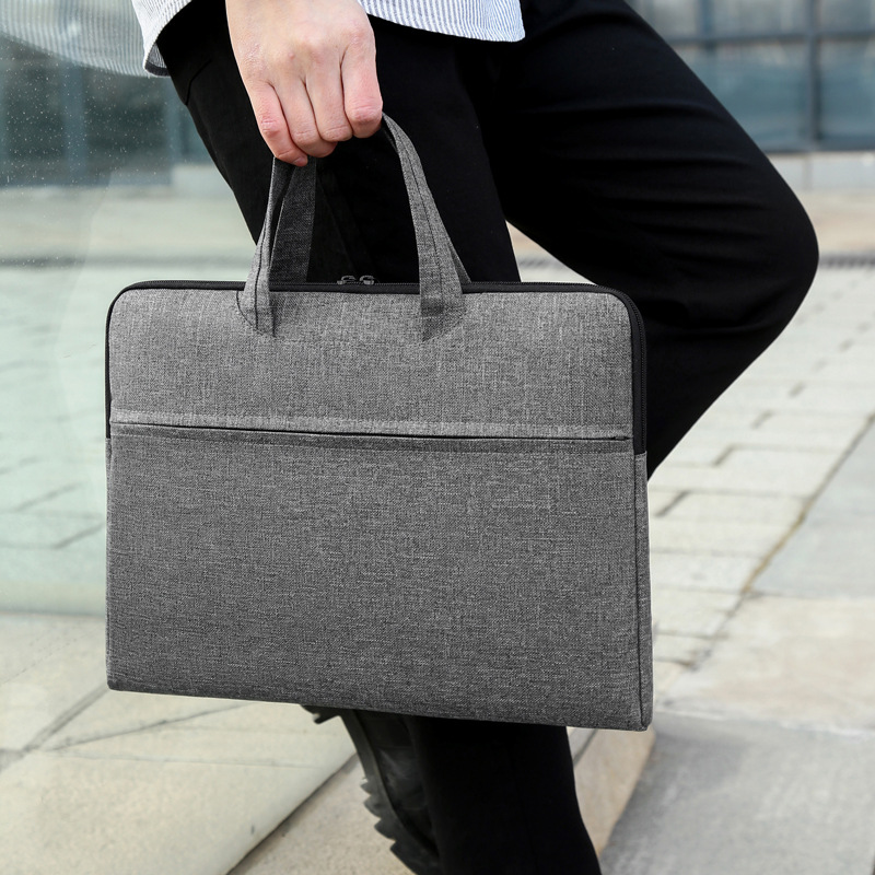Ligero simple documento bolso de los hombres de negocios casual bolsa de Ordenador Portátil Bolsa de conferencia personalizable logo