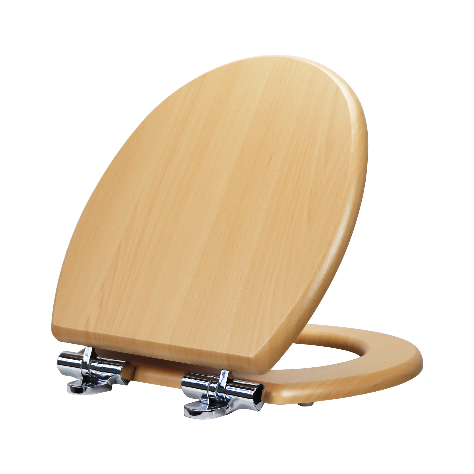 Fábrica directa de 17 pulgadas tablero de densidad madera MDF cubierta de inodoro cinta de PVC piel ligera cinta de madera de hayaca caer lentamente