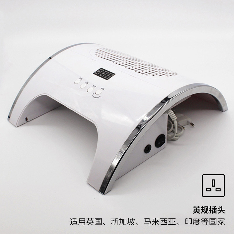 Lámpara de Uñas y Aspiradora de Uñas Dos en Uno con Sensor Inteligente, Lámpara de Fototerapia UV para Secado Rápido de Esmalte de Uñas en Gel