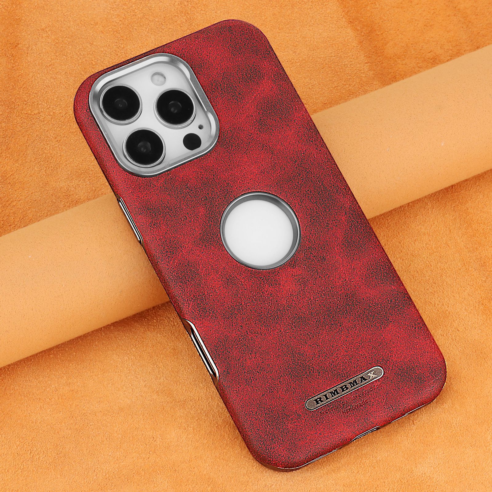 Ốp lưng da từ tính chống rơi cho iPhone 16 Pro Max, 15, 14 họa tiết sáp dầu cao cấp — màu đen quý phái, quý ông màu xanh, Màu nâu thanh lịch, nâu mocha chi tiết 14