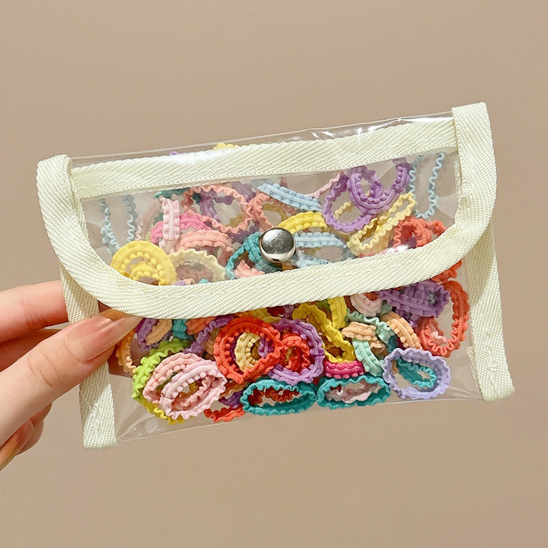 2025 nueva cuerda de cabello de color para niños correa de cabello de cabello para niñas de alta elasticidad no lastimas correa de cabello