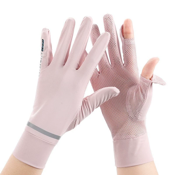 Reflective Mesh Palm Flip [Gloves-Pink]