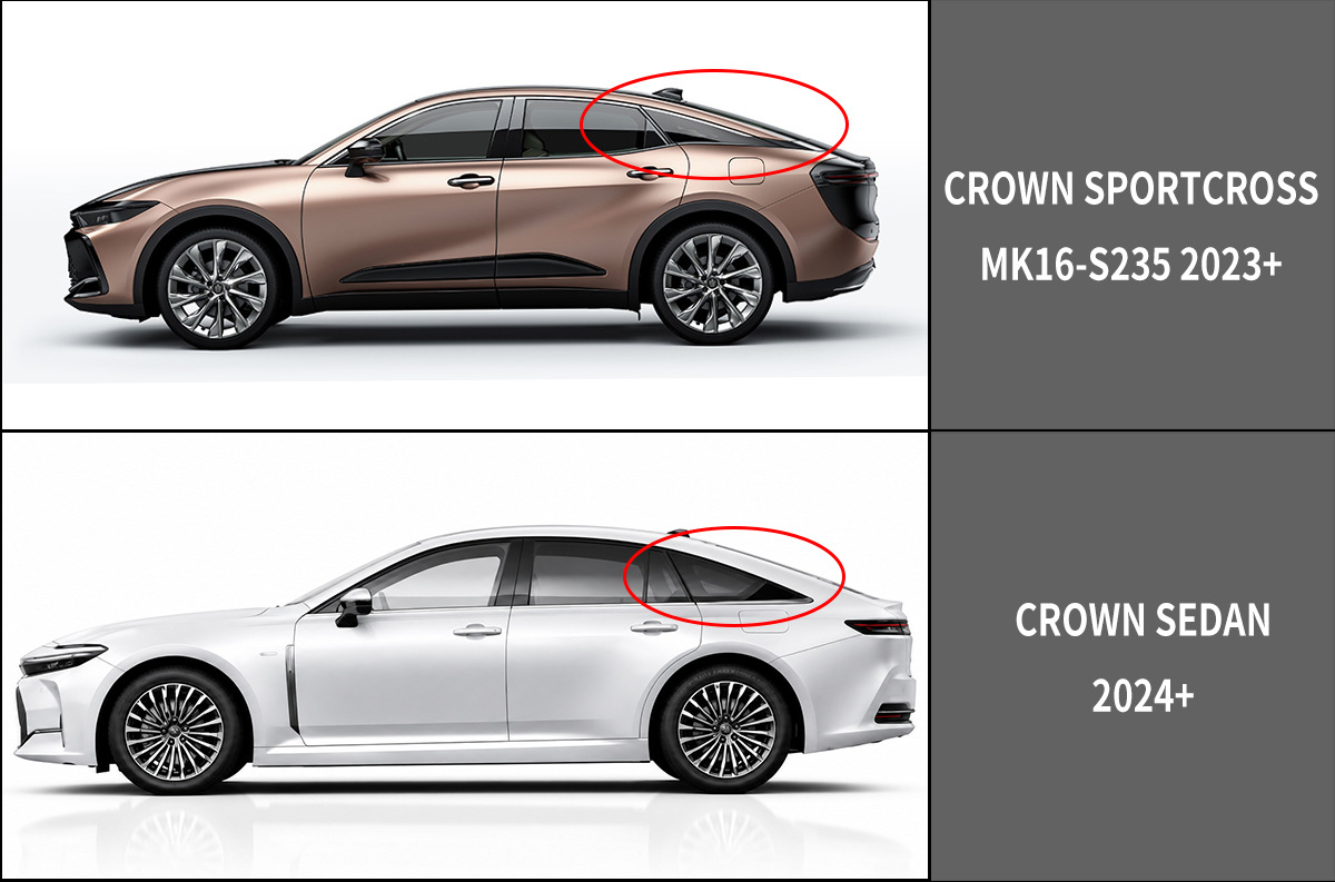 Suitable for Toyota Crown Crossover Window Visor