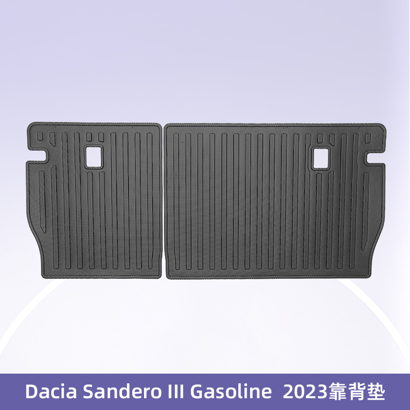 Europa para Dacia Sandero ll2023 combustible 3D todo el tiempo TPE almohadilla de pie de automóvil