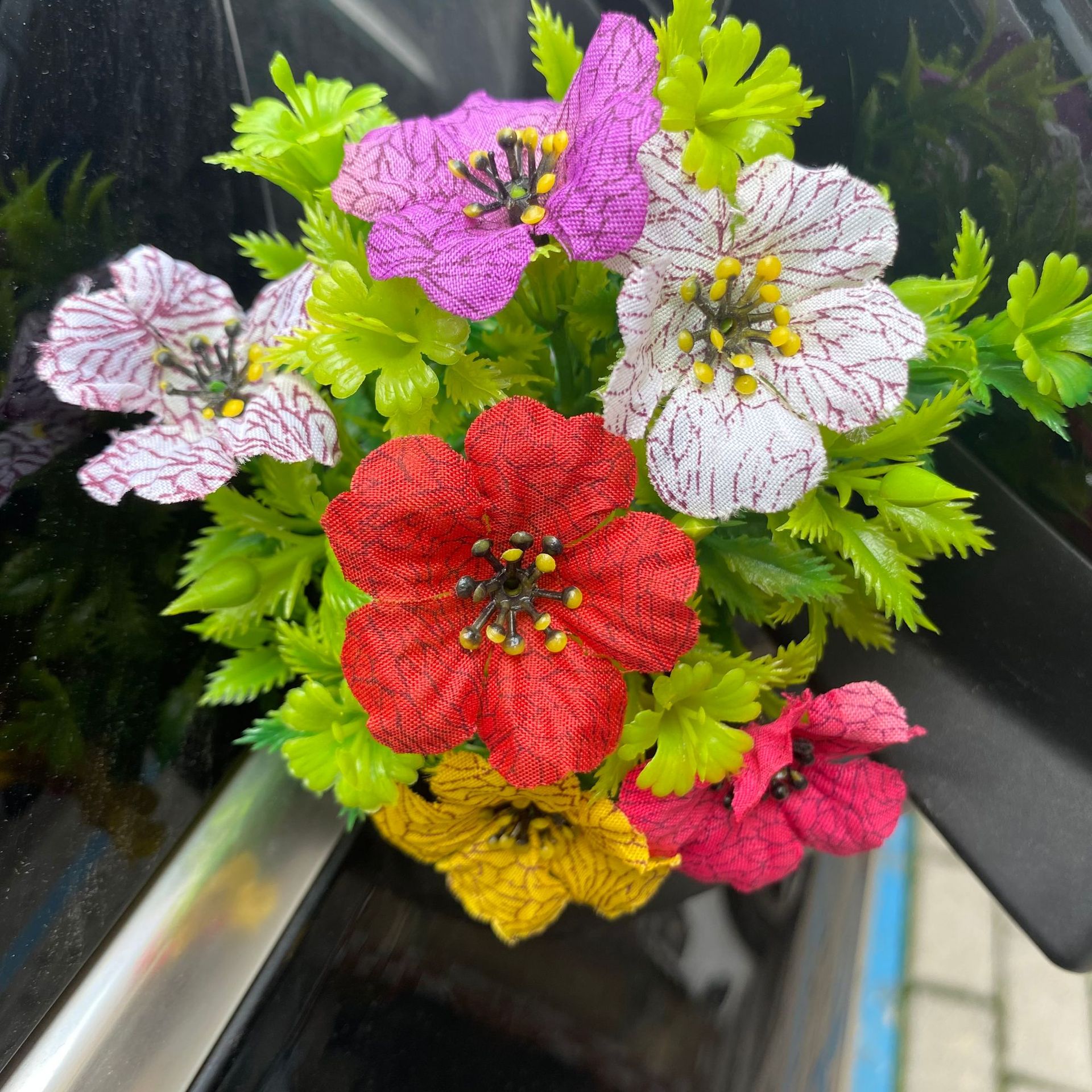 仿真紫罗兰花束小花束配件装饰花福建簪花心语花跨境绿植假花批发