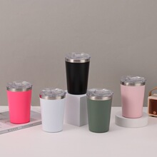 简约便携式迷你牛奶杯304不锈钢真空保温杯户外车载运动水杯批发