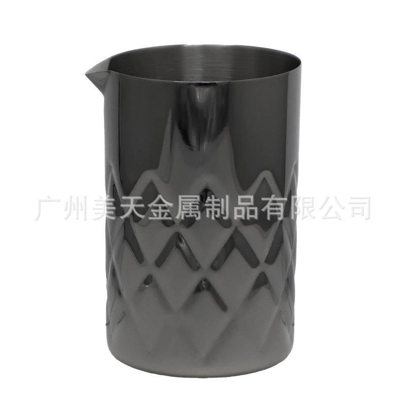 700ml 검정색 도금 메쉬 컵