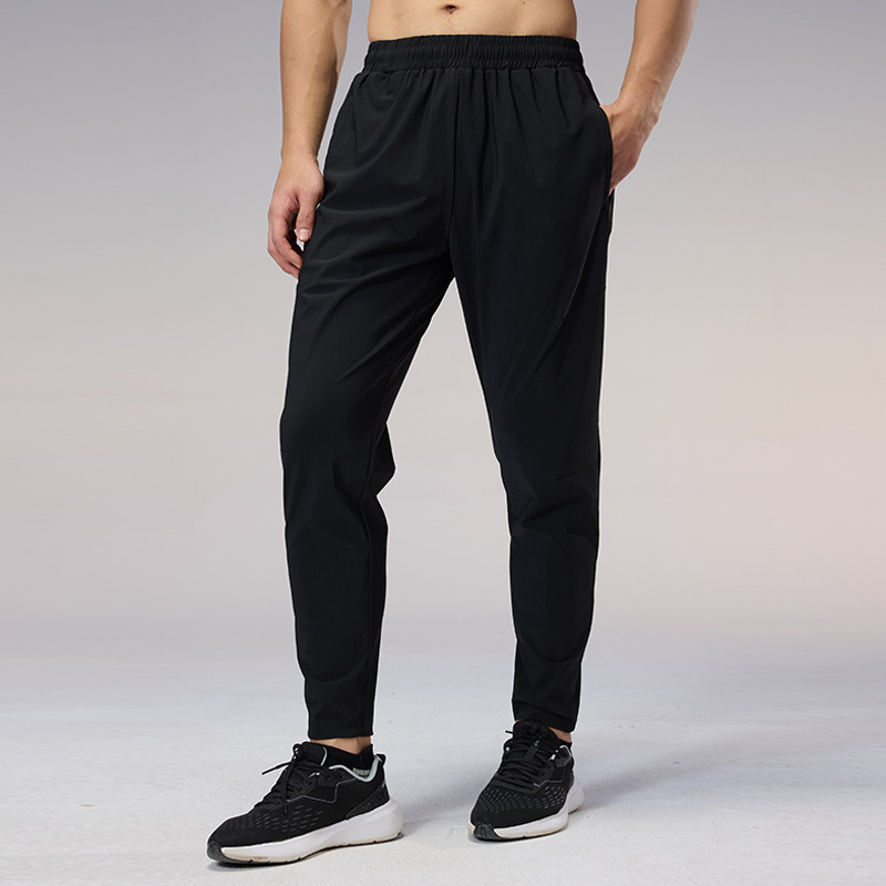 Men's Stretch Knit Jogger Pants For Running, Gym & Outdoor Activities - Breathable & Comfortable Loose Fit Sweatpants (Black, S-XXXL)_voghion.com