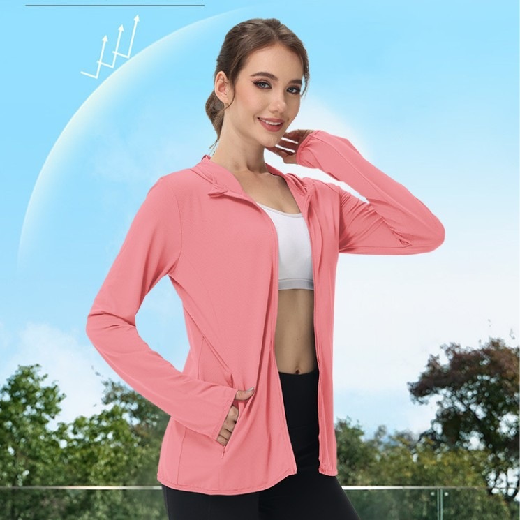 Summer Women's Sun Protection Clothing, Plus-Size Women's Clothing, Cross-Border Popular Jacket, Uv Protection Upf50+, Outdoor Long-Sleeve Export