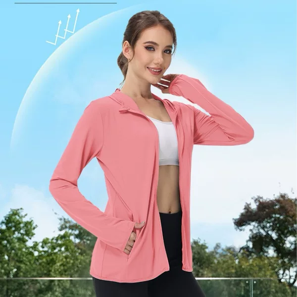 Summer Women's Sun Protection Clothing, Plus-Size Women's Clothing, Cross-Border Popular Jacket, Uv Protection Upf50+, Outdoor Long-Sleeve Export