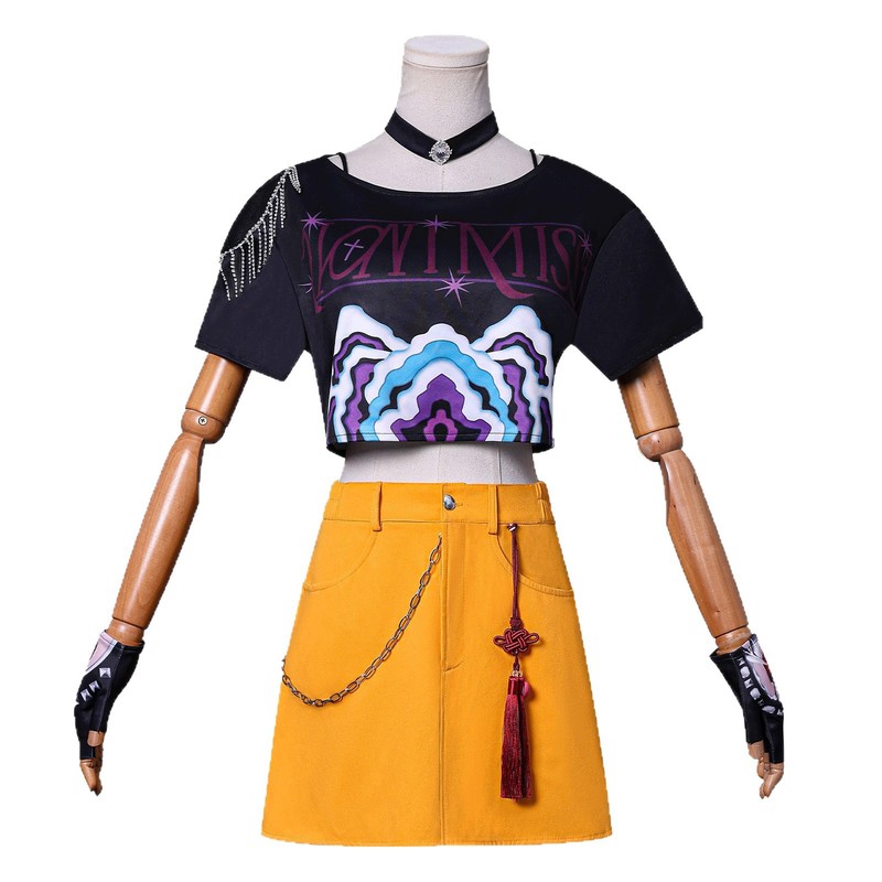 新品韩流女团K-POP cos服猎魔女团鲁米米拉佐依cosplay服装全套|undefined
