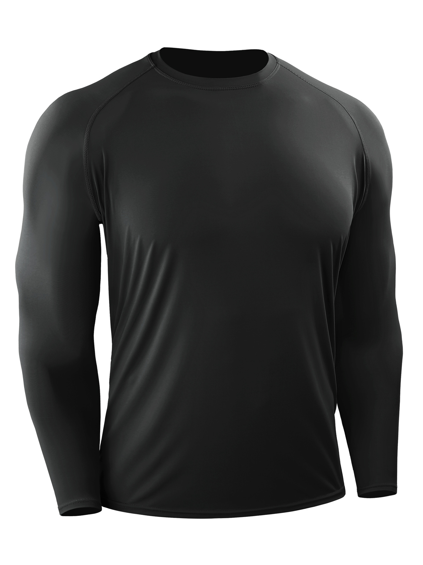 Otoño e invierno de manga larga Camiseta deportiva para hombres camisa de fondo de secado rápido correr maratón ropa de fitness de alta elasticidad sensible al sol image 7