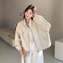冲锋衣外套女2025新款秋季小香风短款小个子夹克上衣洋气棒球服