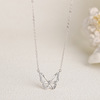 Advanced brand necklace, universal jewelry, silver 925 sample, light luxury style, high-quality style, internet celebrity