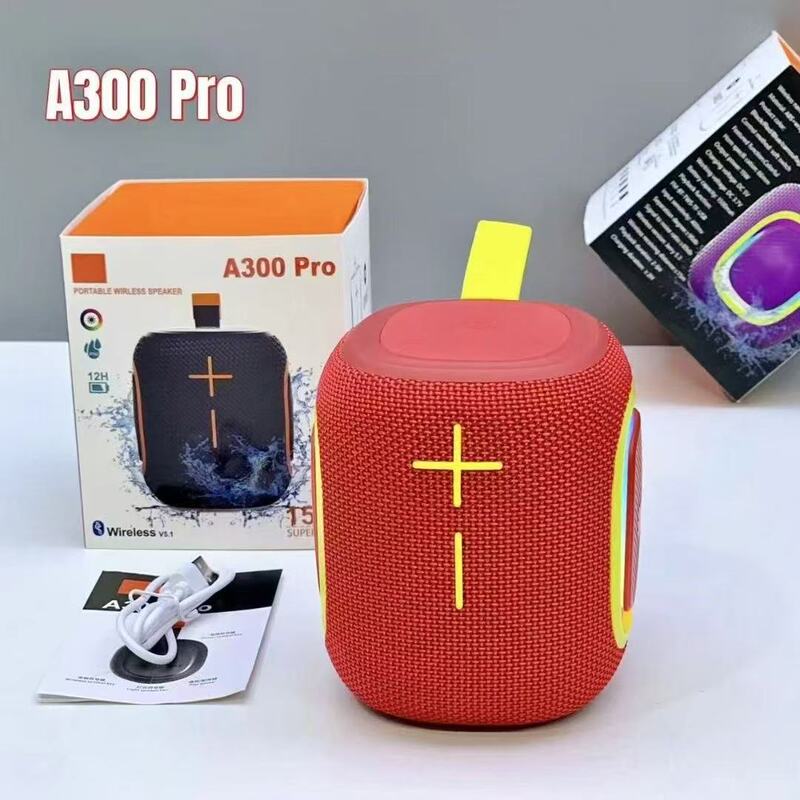 A300 新しい Bluetooth スピーカークリエイティブギフトミニカードカラフルな眩しい RGB ポータブルサブウーファー Bluetooth スピーカー|undefined