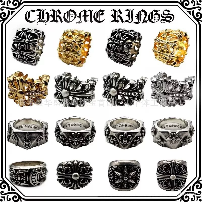 (Cross-border trading), retro big ring, 925 sample silver
