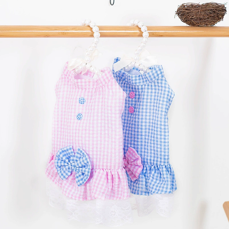 Домашнее животное собака кошка Весна и лето платье принцессы пышные Тедди Горький медведь маленькая собака тонкий участок платье