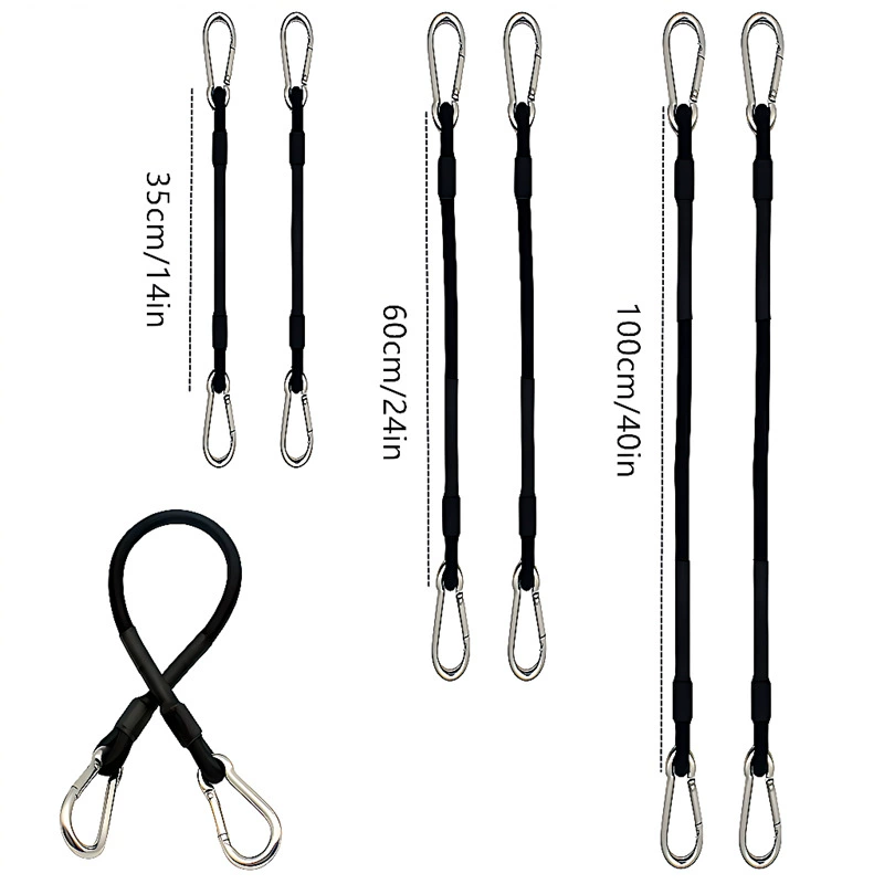 Elastic safe elastic strap stainless steel, clips included