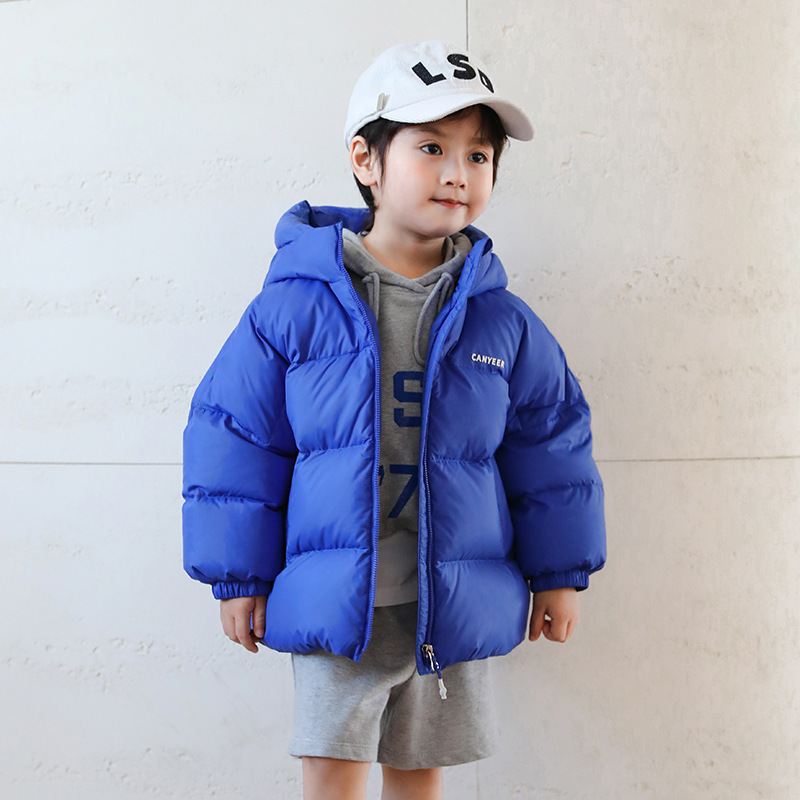 Baby Down Jacket Boys Short 2024 Winter New 1-3-6-8 Years Old Children's Down Jacket Girls 90 Velvet 23806